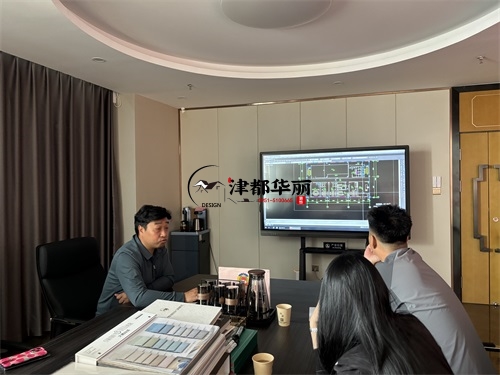 中宁设计装修公司|中宁枫玺中餐厅设计装修项目平面方案沟通