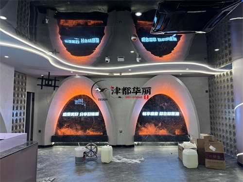 中宁自助餐厅装修设计项目|津都华丽设计