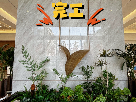 中宁装修公司推荐|中宁大河雲初售楼部装修软装布场